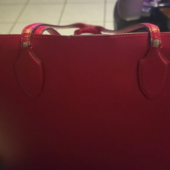 Kate Spade Bleecker Pineapple Pop Large Tote, Wild Raspberry Multi - Picture 8 of 8